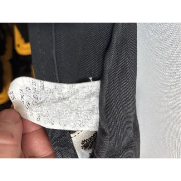 1998 Carhartt R03BLK Duck‎ Bib Overalls 42x30 Black Union Made USA Quilt Lined - Picture 9 of 16